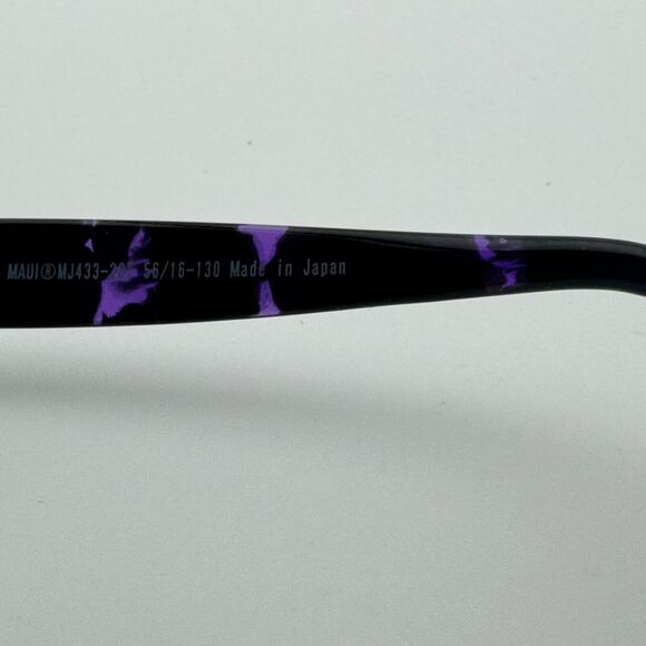 Maui Jim KOKI BEACH MJ433-28T‎ 56-16-130 Purple/Black Sunglasses Frame 12957 main image 6